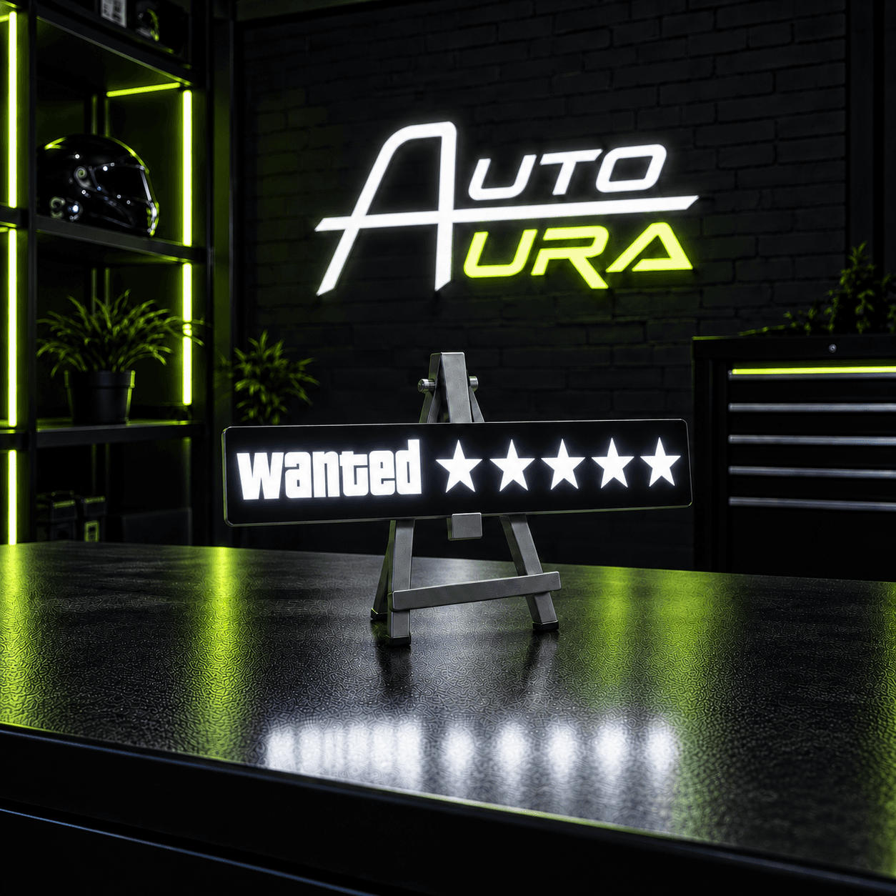 ELGlow™ Wanted LED stiker — animirani prikaz osvjetljenja